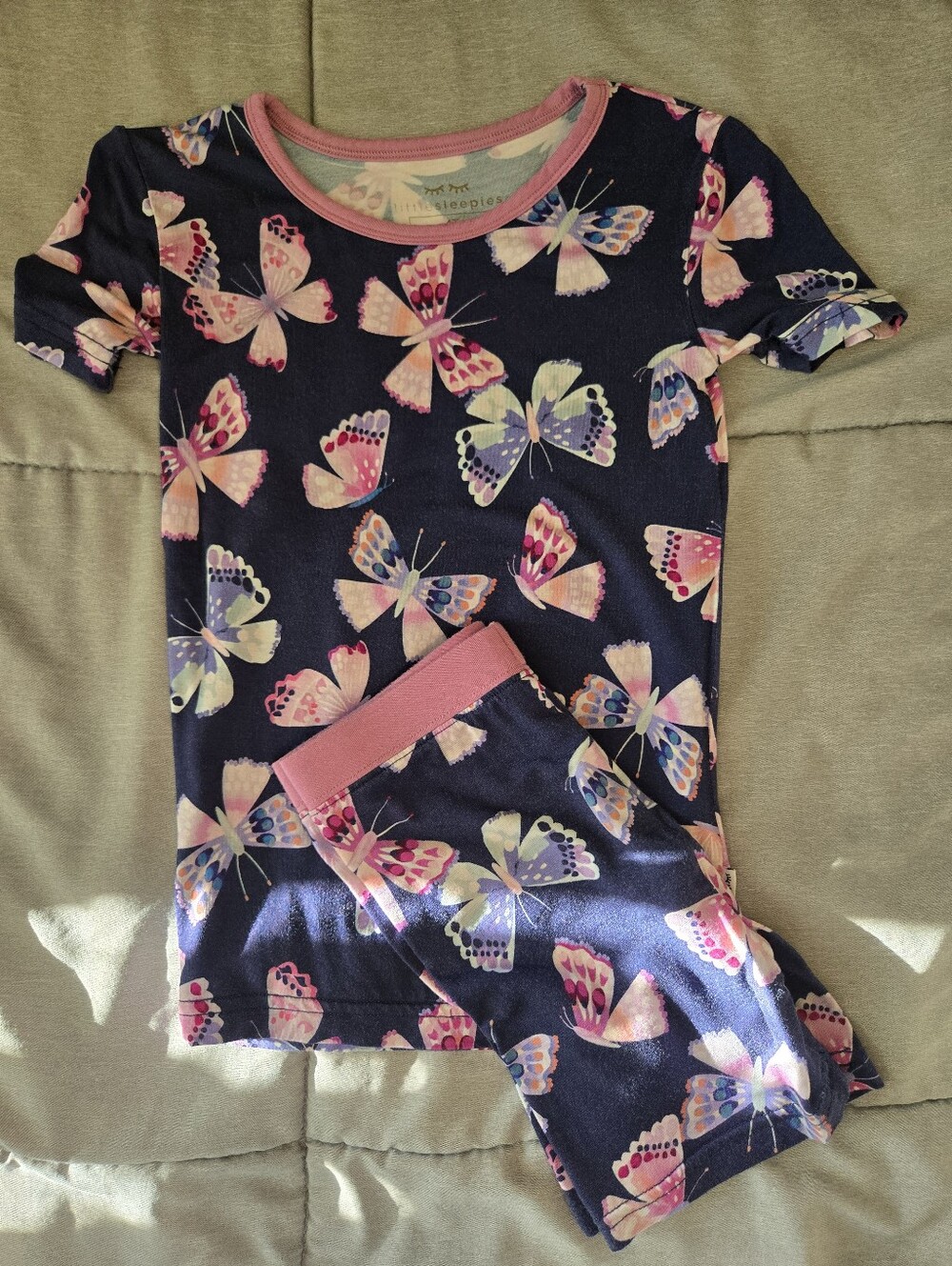 Little Sleepies Toddler Girl Shorts Pajama Set - size 4T